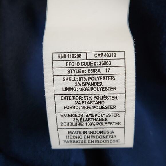 Adidas Atlanta Falcons Men's Navy Blue Jacket Size LG Climalite Pullover Pockets - Picture 11 of 13